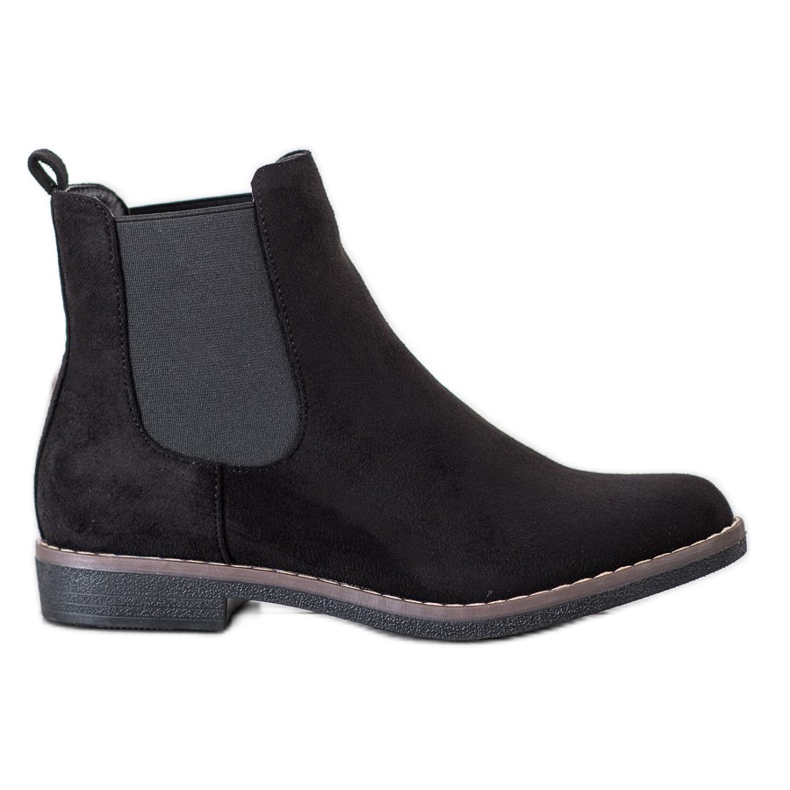 SHELOVET Bottines Chelsea noires le noir