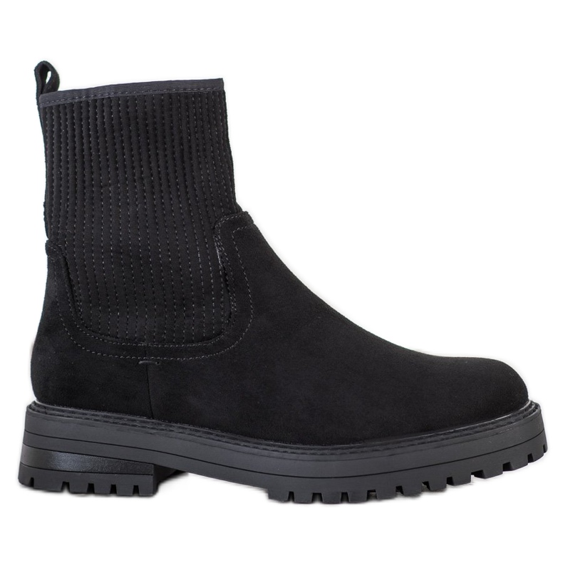 SHELOVET Bottines assorties sur la plateforme le noir
