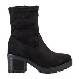 Flyfor Bottes hautes en daim le noir