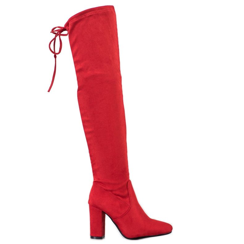 Wilady bottines hautes sur un poteau rouge Wilady bottines hautes sur un poteau rouge