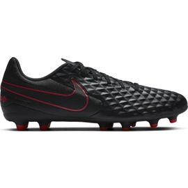 Chaussures de football Nike Tiempo Legend 8 Club FG / MG M AT6107 060 noir, rouge, noir/argent noir