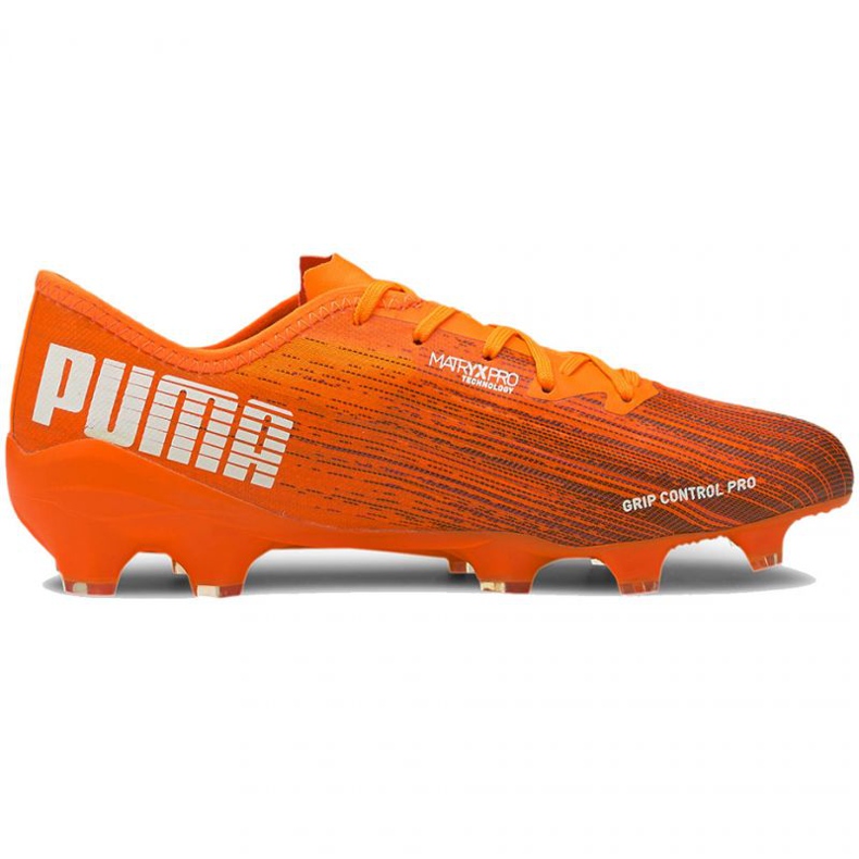 Chaussures de football Puma Ultra 2.1 Fg Ag M 106080 01 multicolore oranges et rouges