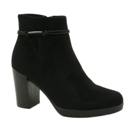 Bottes en daim noires Sergio Leone BT306