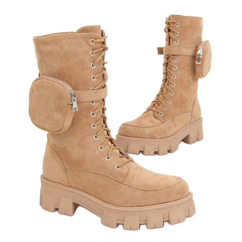 Boots à bourse beige NC1111 Kaki Boots à bourse beige NC1111 Kaki