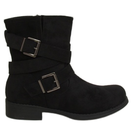 Bottes noires pour femmes noires 8037-PA Noir