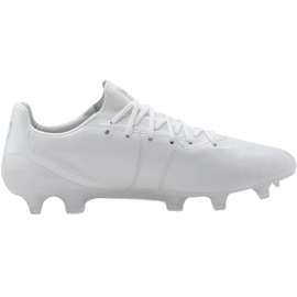Chaussures de football Puma King Platinum Fg Ag blanc 105606 03