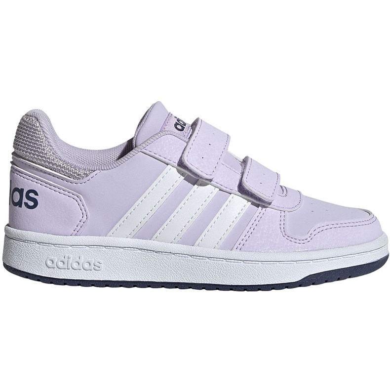 Chaussures enfant Adidas Hoops 2.0 Cmf violet clair EG3771 Chaussures enfant Adidas Hoops 2.0 Cmf violet clair EG3771