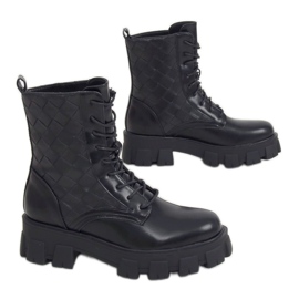 Travailleurs à lacets noirs NC1113 Noir le noir
