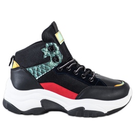 SHELOVET Baskets colorées le noir multicolore