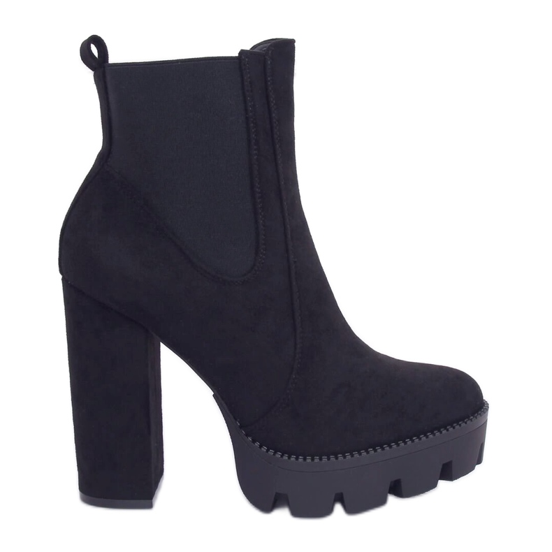Bottines noires sur la plateforme Bottines Jodhpur DA30P Noir le noir