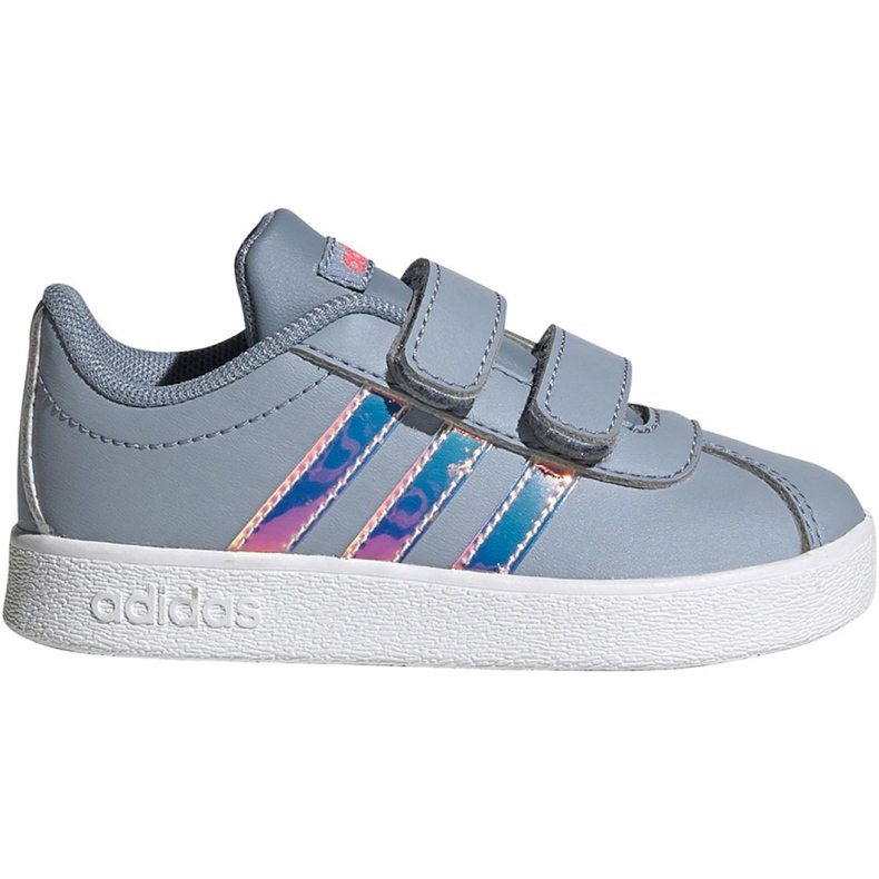 Adidas Vl Court 2.0 Cmf Jr FW4964 chaussures gris Adidas Vl Court 2.0 Cmf Jr FW4964 chaussures gris