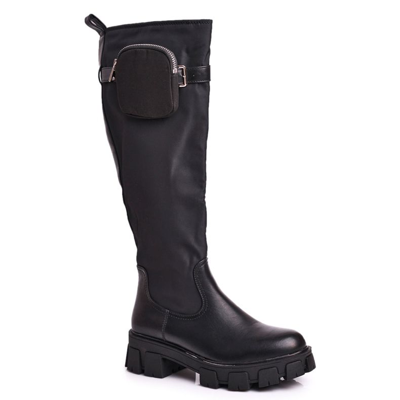PS1 Boots femme Remy noires avec rein le noir