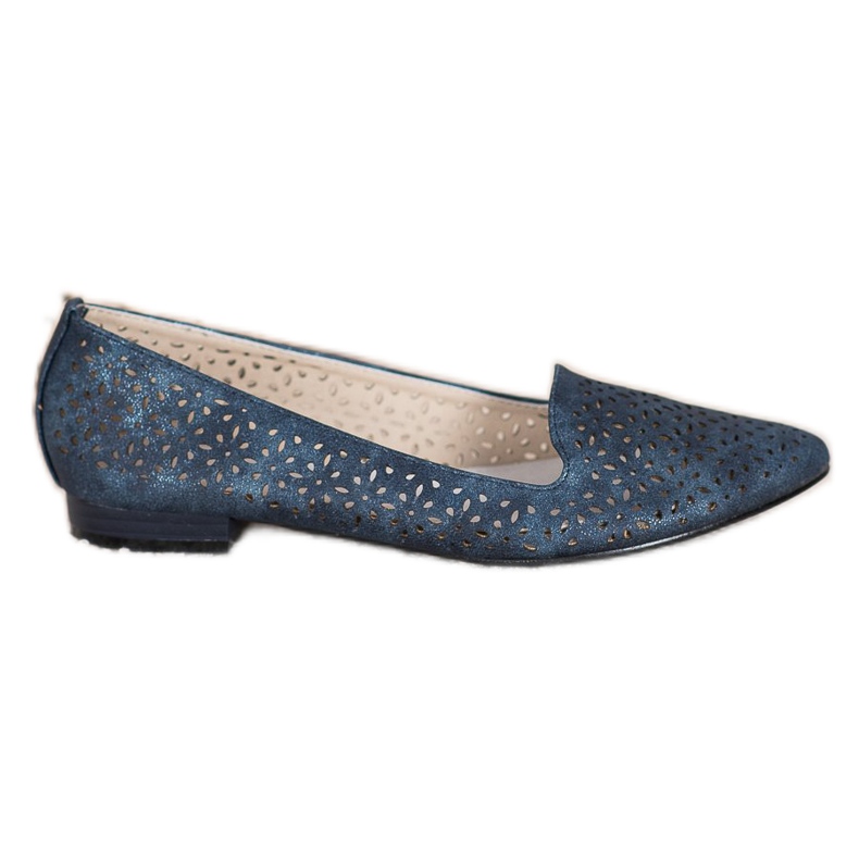Goodin Ballerines Avec Effet Holo bleu marin bleu