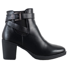 Queen Vivi Bottes confortables à talons hauts noir