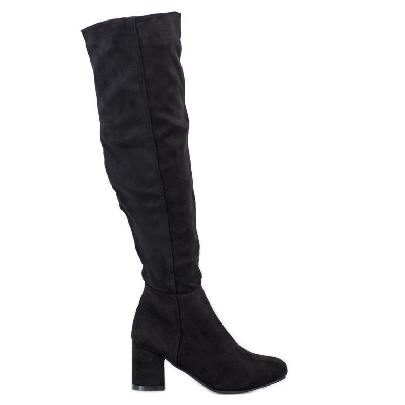 Fashion Bottines en daim noir le noir