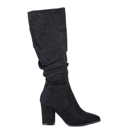 SHELOVET Bottes chaudes sur le poste noir