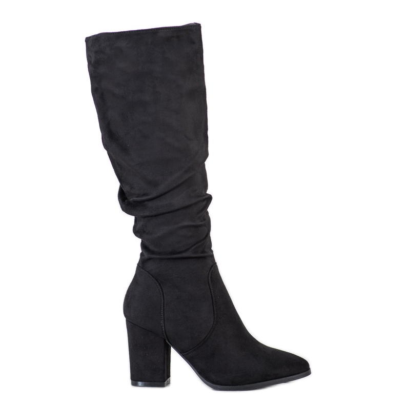 SHELOVET Bottes chaudes sur le poste le noir SHELOVET Bottes chaudes sur le poste le noir