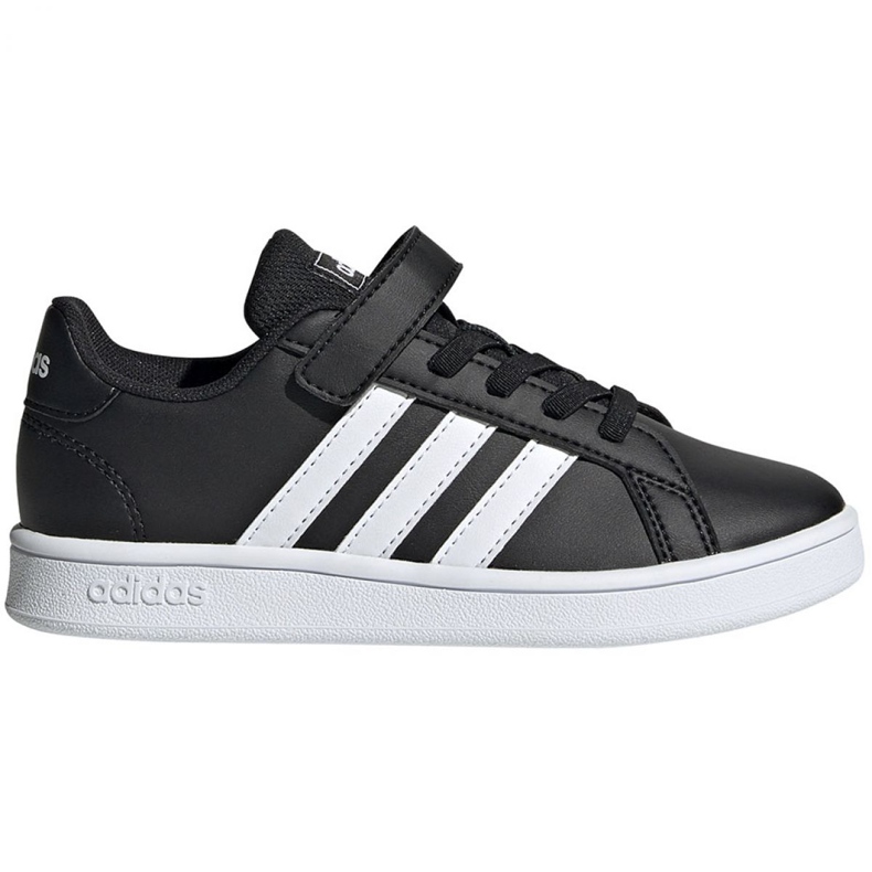 Chaussures adidas Grand Court C Jr EF0108 blanche le noir