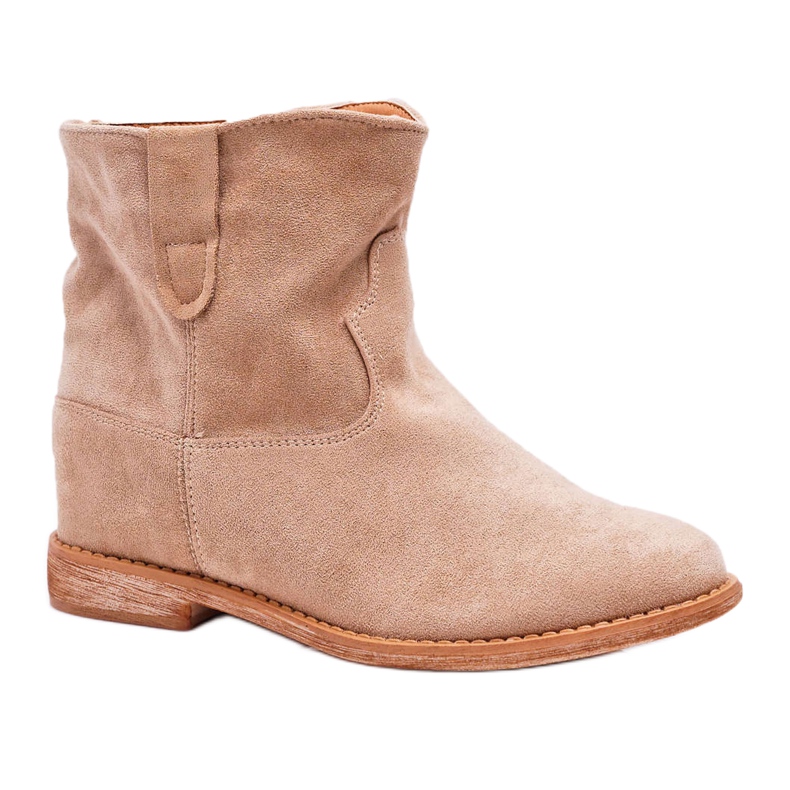 MSMG Bottines Femme Beige Ellen MSMG Bottines Femme Beige Ellen