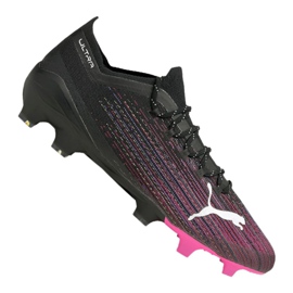 Chaussures de foot Puma Ultra 1.1 Fg M 106044-03 noir, noir, rose noir
