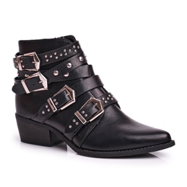 Bottes Cowboy Femme à Boucles Black West le noir