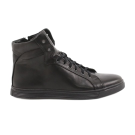Baskets cuir homme KENT noir Chris le noir