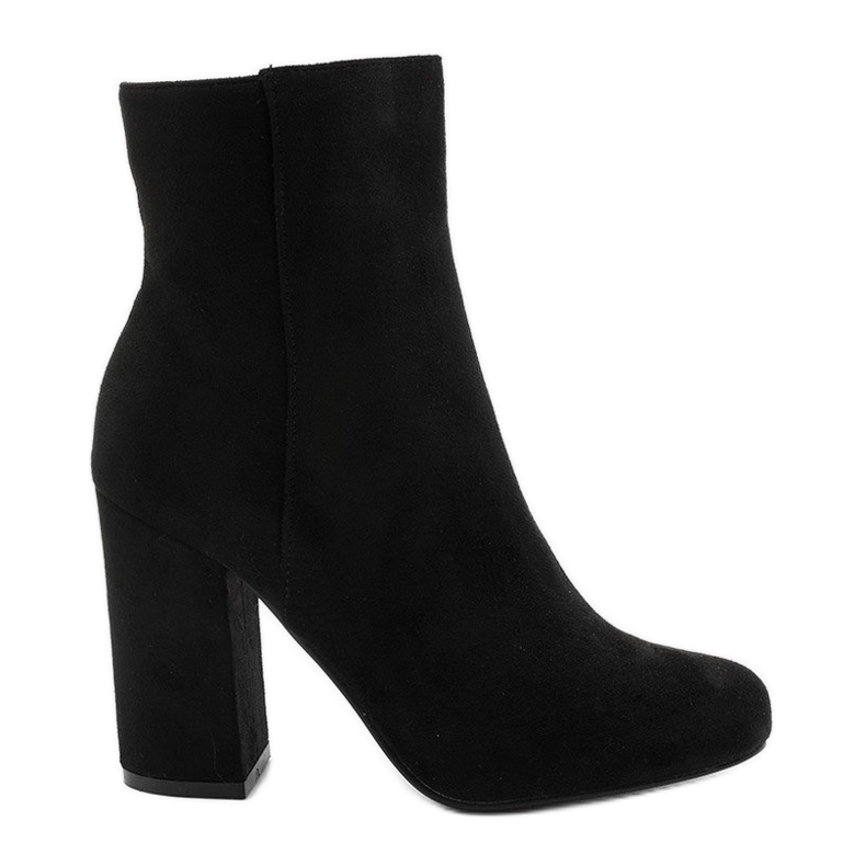 Bottines en daim noir sur le poteau Wenonah le noir
