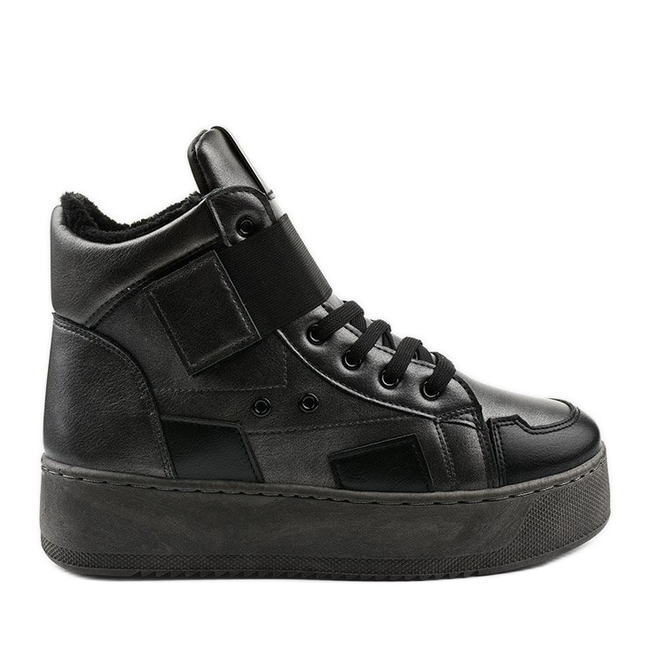 Bottines isolées sur Riverview le noir gris