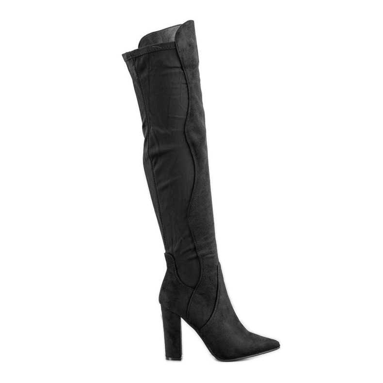 Sweet Shoes Bottes hautes en Spitz le noir