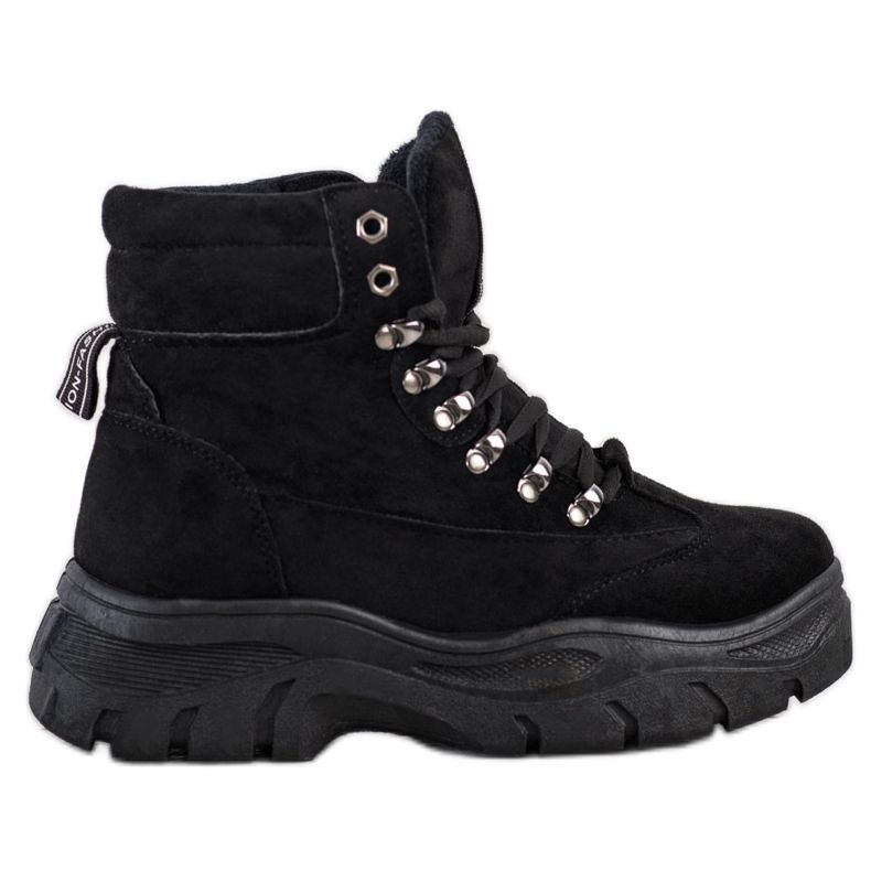 SHELOVET Trappeurs de mode noirs le noir