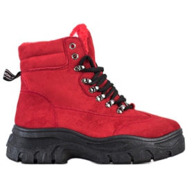 SHELOVET Trappeurs de la mode rouge SHELOVET Trappeurs de la mode rouge