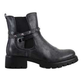 Super Me Ouvriers du cuir écologique noir