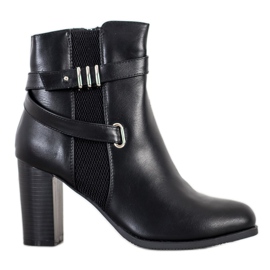 Queen Vivi Bottes à rayures décoratives noir