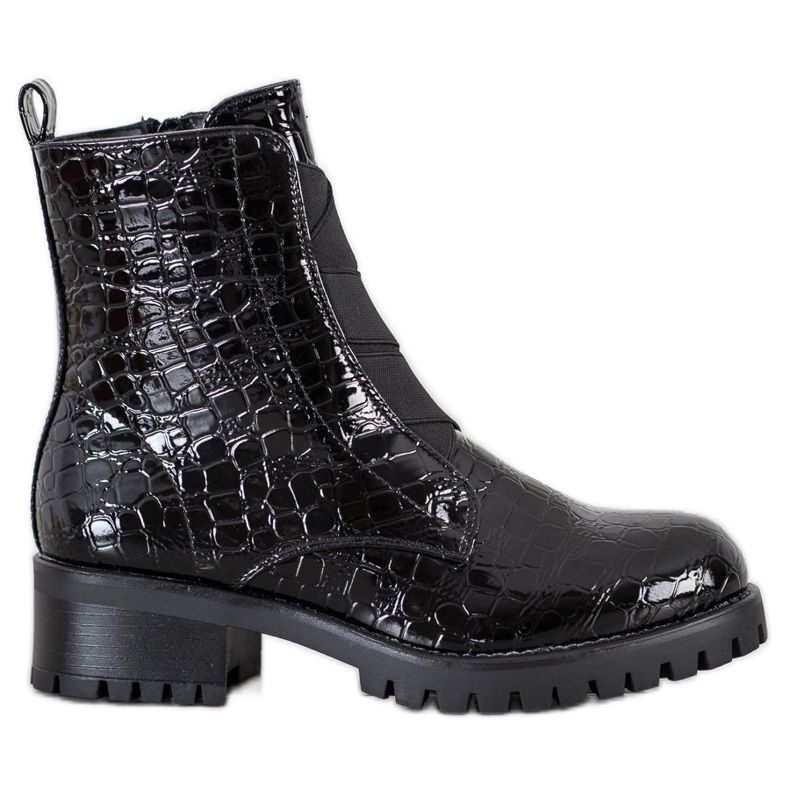 Super Me Imprimé serpent de travail le noir