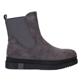 Gogo Bottes à enfiler sur la plate-forme gris Gogo Bottes à enfiler sur la plate-forme gris