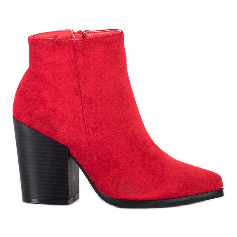Super Me Chaussons rouges sur un poste large