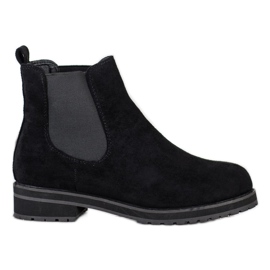 Marquiz Bottes Chelsea noires confortables