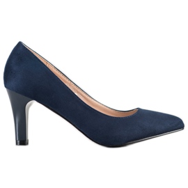 Goodin Escarpins en daim bleu marin bleu