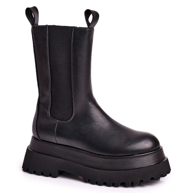 SEA Bottines Femme Massive Platform Noir Beatrice le noir