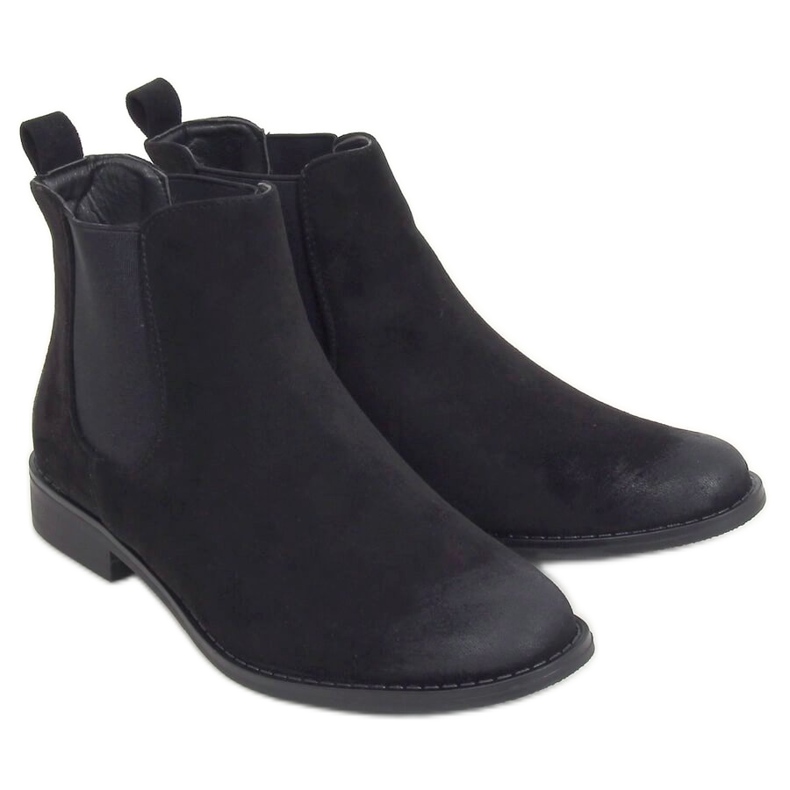 Bottines Chelsea noires pour femmes 8310 Noir le noir