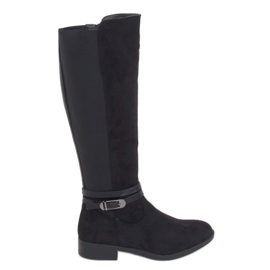 Bottes noires pour femmes BJ1539-KB Noir le noir