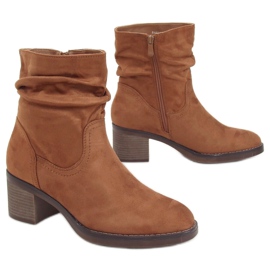 Camel 6341 Bottines à talon camel brun