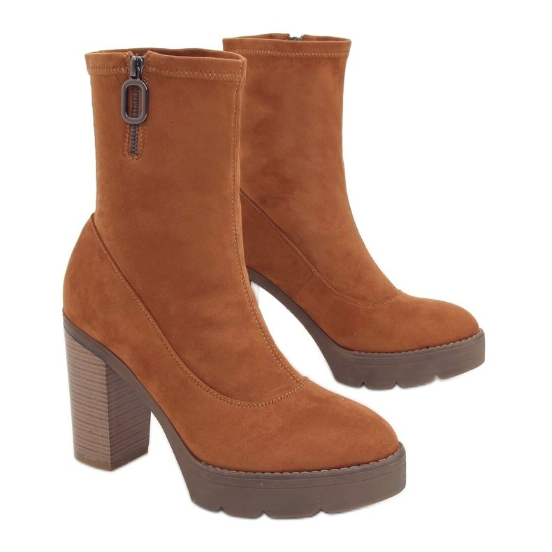 Camel 9513 Bottines compensées Camel brun