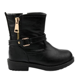 Bottes noires pour enfants pour filles de Jynriane le noir Bottes noires pour enfants pour filles de Jynriane le noir