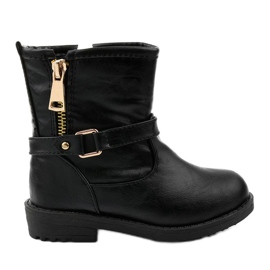 Bottes noires pour enfants pour filles de Jynriane le noir