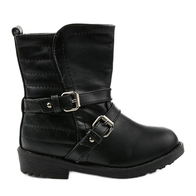 Bottes noires pour enfants pour filles Keenshaper le noir