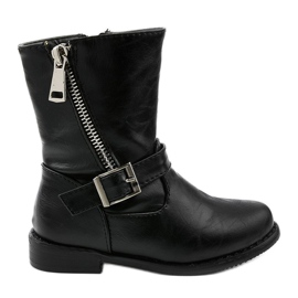 Bottes noires pour enfants pour filles Dlary le noir Bottes noires pour enfants pour filles Dlary le noir