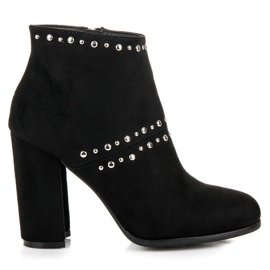 Seastar Bottines en daim sur le poteau le noir