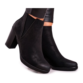 Bottes À Talons Sergio Leone Suède Noir BT311 le noir