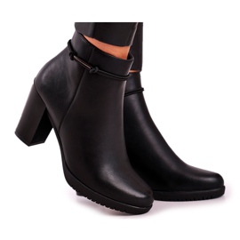 Bottes Chaudes Sur Un Talon Sergio Leone Noir BT306
